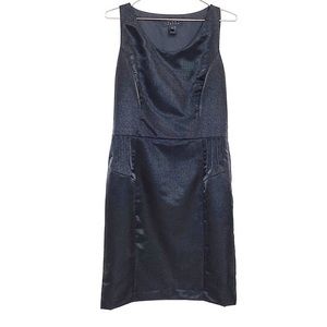Pink Tartan Sleevless Black Metallic Shimmer Dress